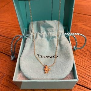 Tiffany & Co. 18k Rose Gold Olive Leaf Pendant